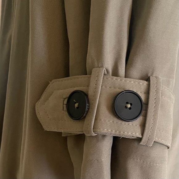 ZARA Elegant Olive Green Women's Trench Over Coat - Picture 9 of 12